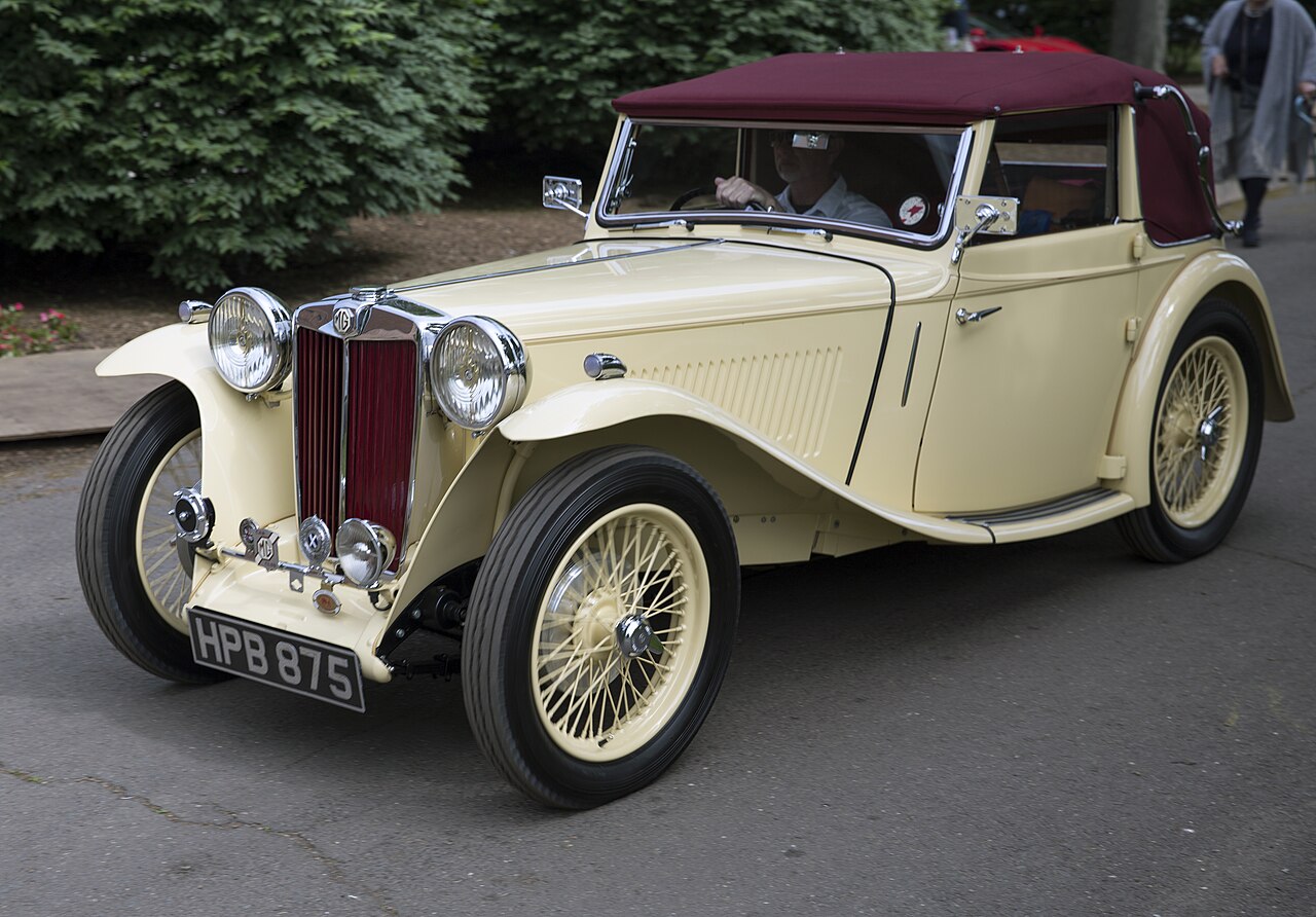 Not a Land Rover: a 1938 MG TA Tickford three-position drophead coupe with coachwork by Salmons & Sons, the body style that made the Tickford name.