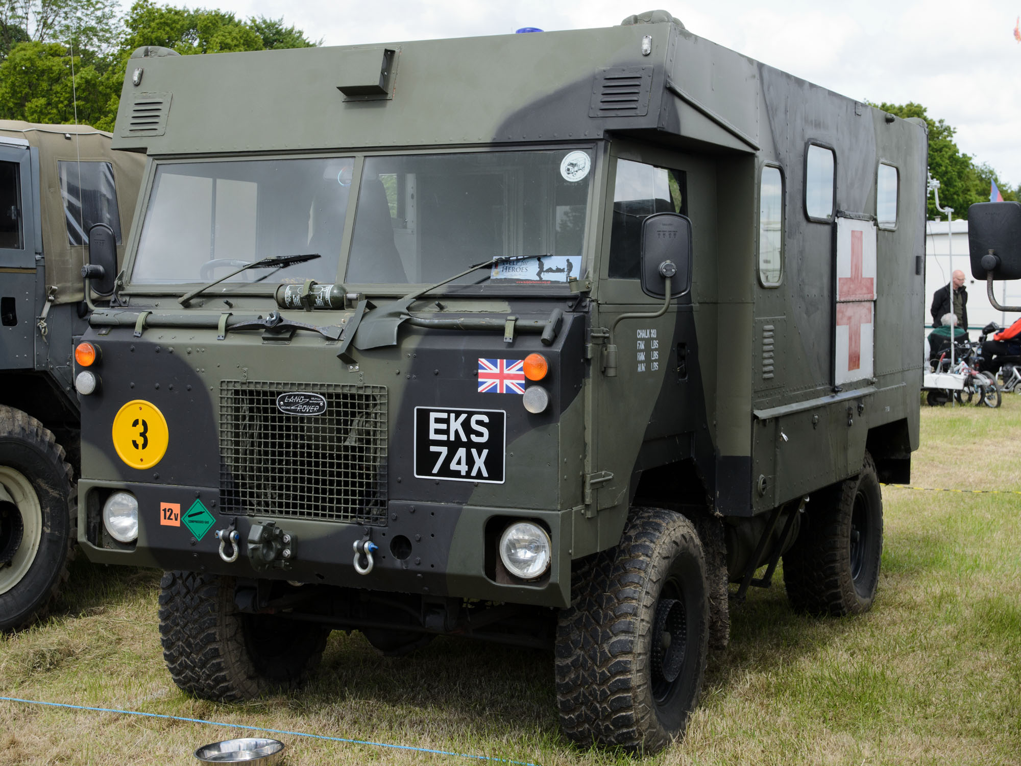 Preserved 1981-registered 101 Forward Control ambulance, Heskin Hall Steam Fair, 2015