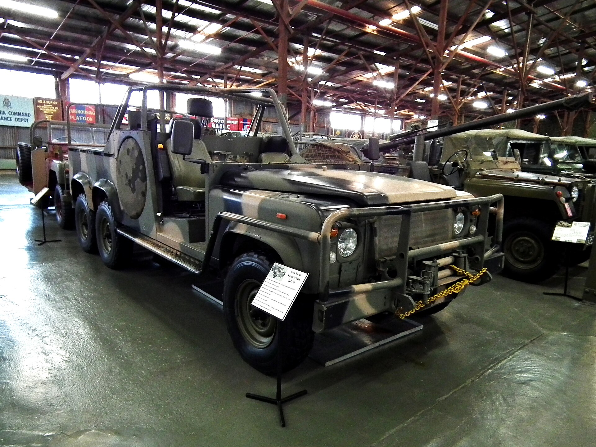 1989 Land Rover Long Range Patrol Vehicle at the Australian Army History Unit museum, Bandiana, Victoria