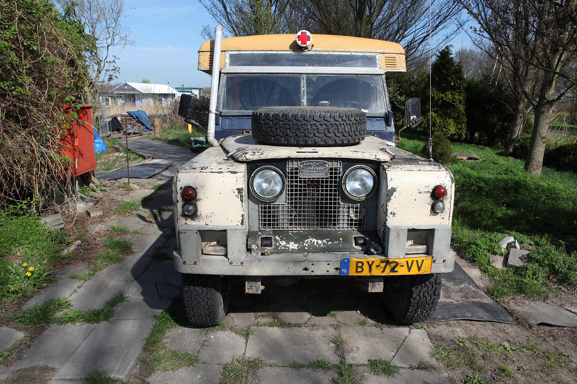 Land Rover 109 Series II military ambulance with Marshall-pattern raised body