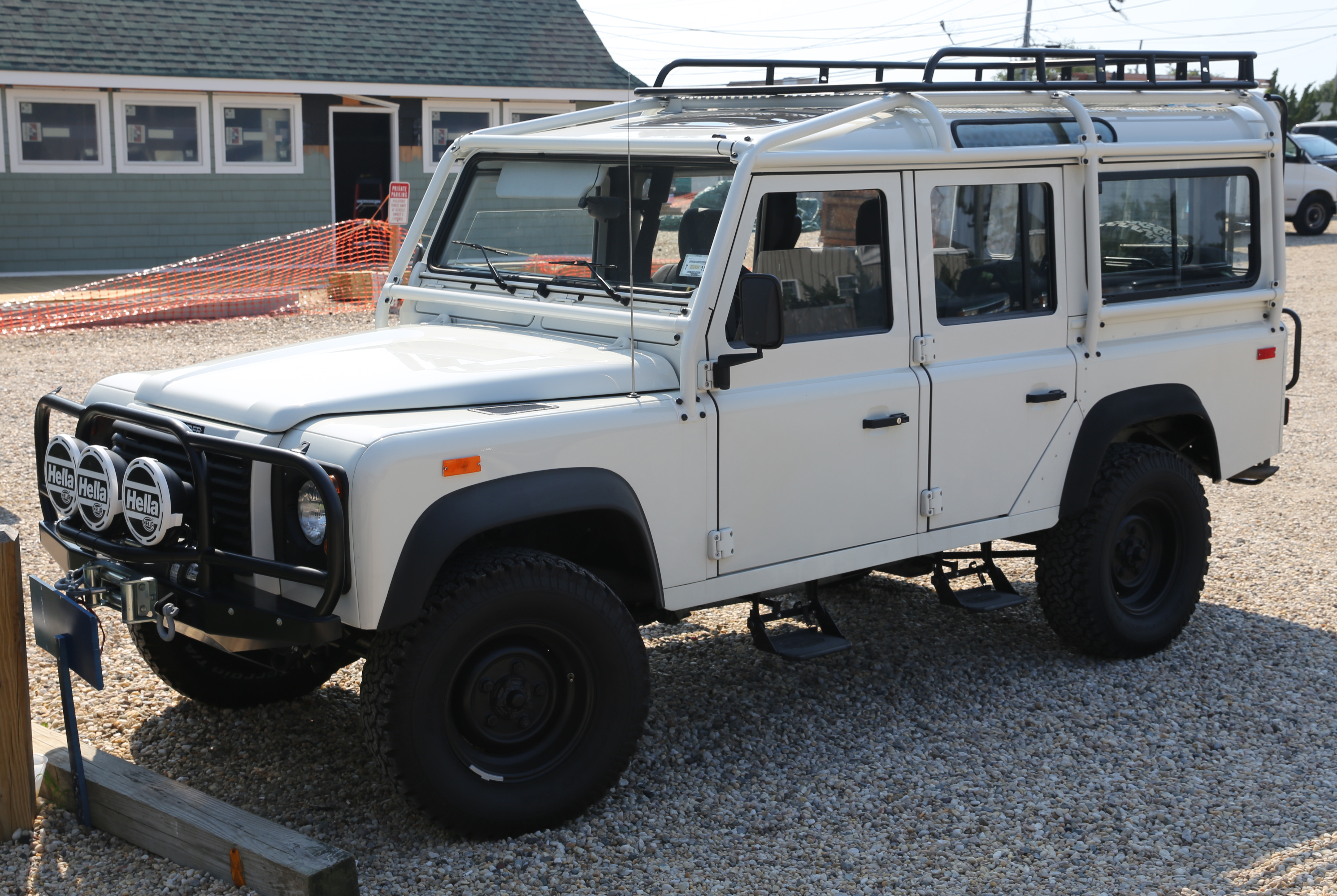 A 1993 NAS Defender 110 — the reference for this model; linked only.