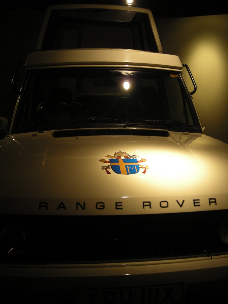Rear view showing the raised armoured glass enclosure