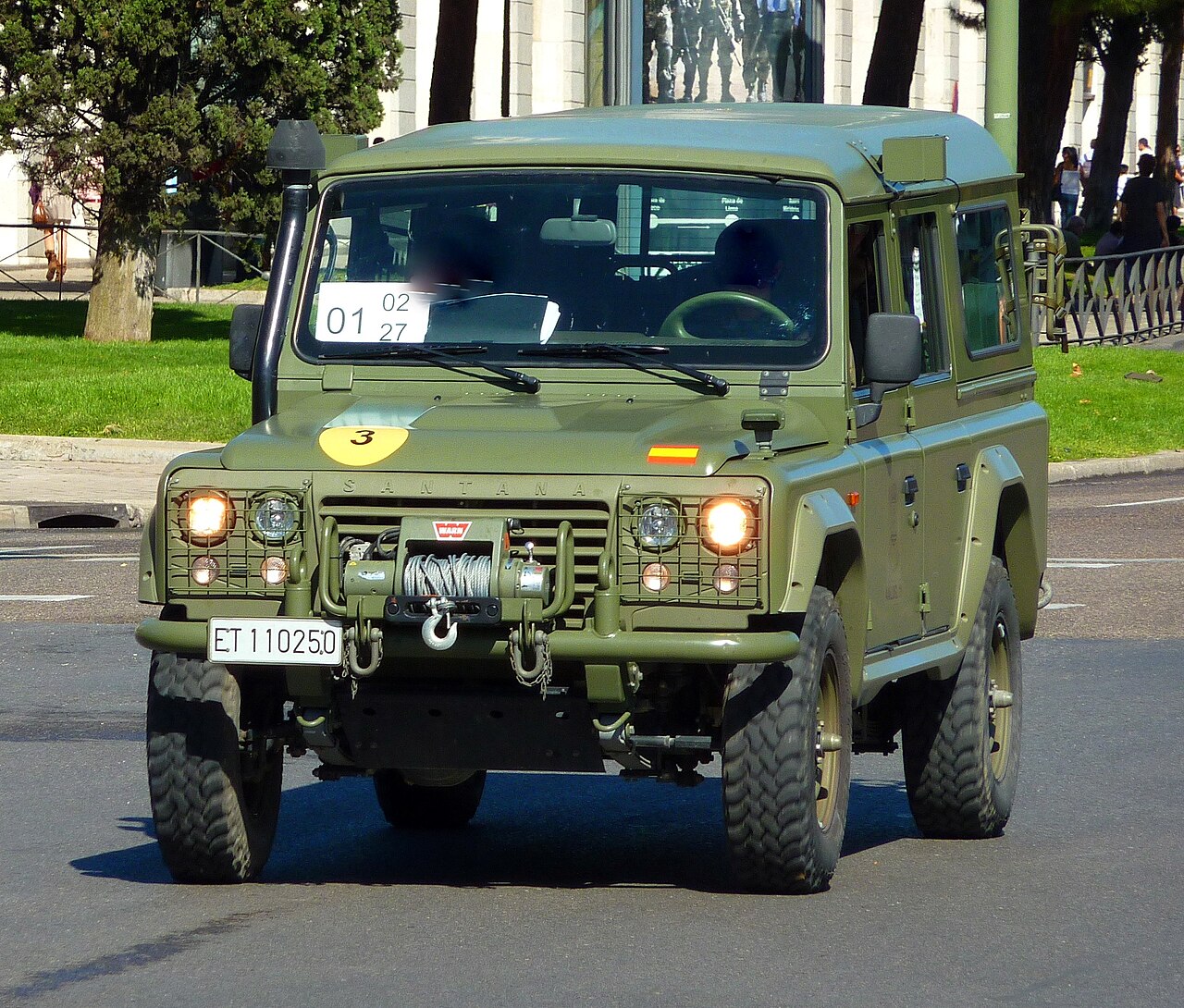 Long-wheelbase five-door Santana Aníbal (PS-10) of the Spanish Army, 2009
