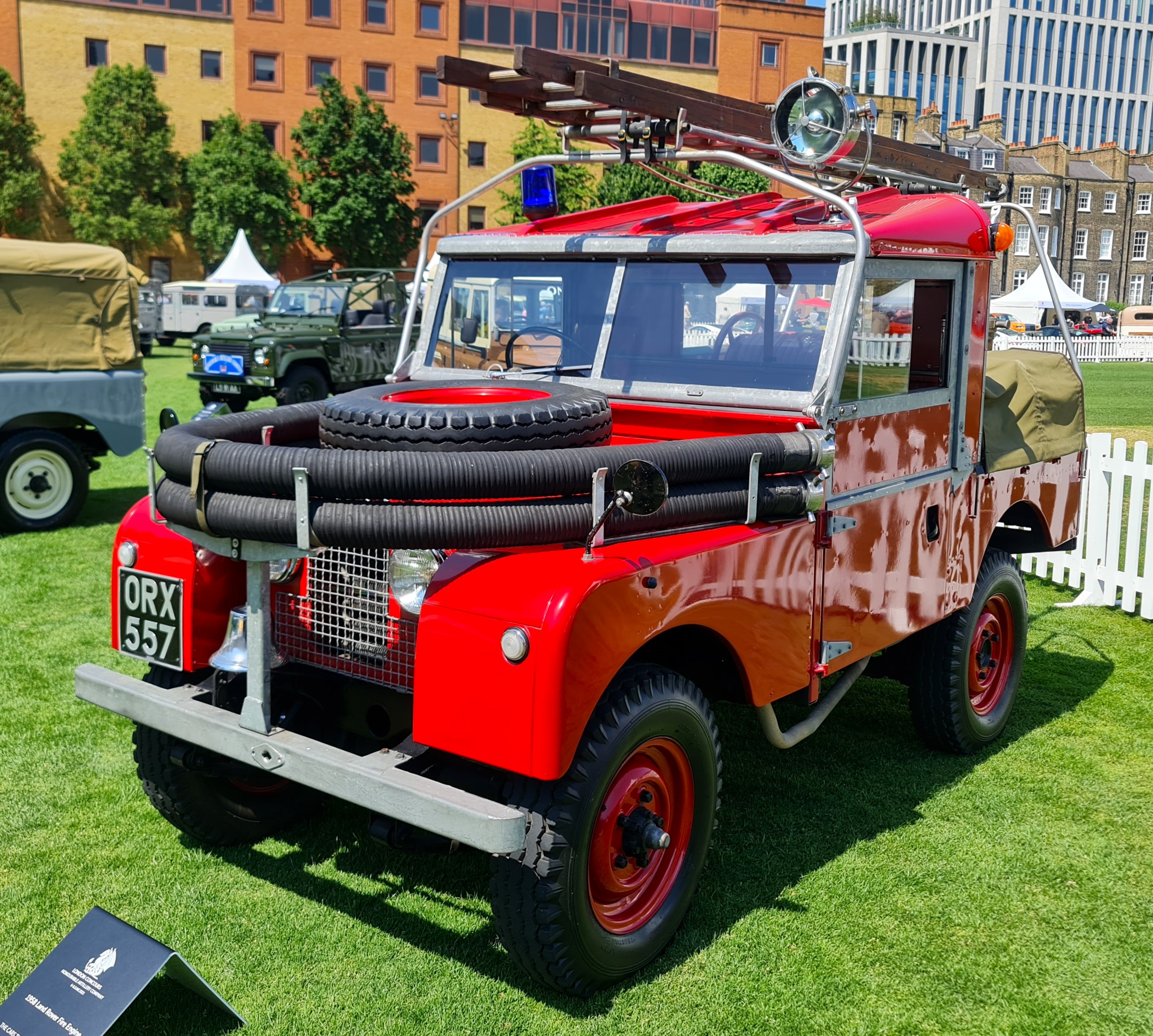 1958 Series I fire engine LCC23 at London Concours, 2023