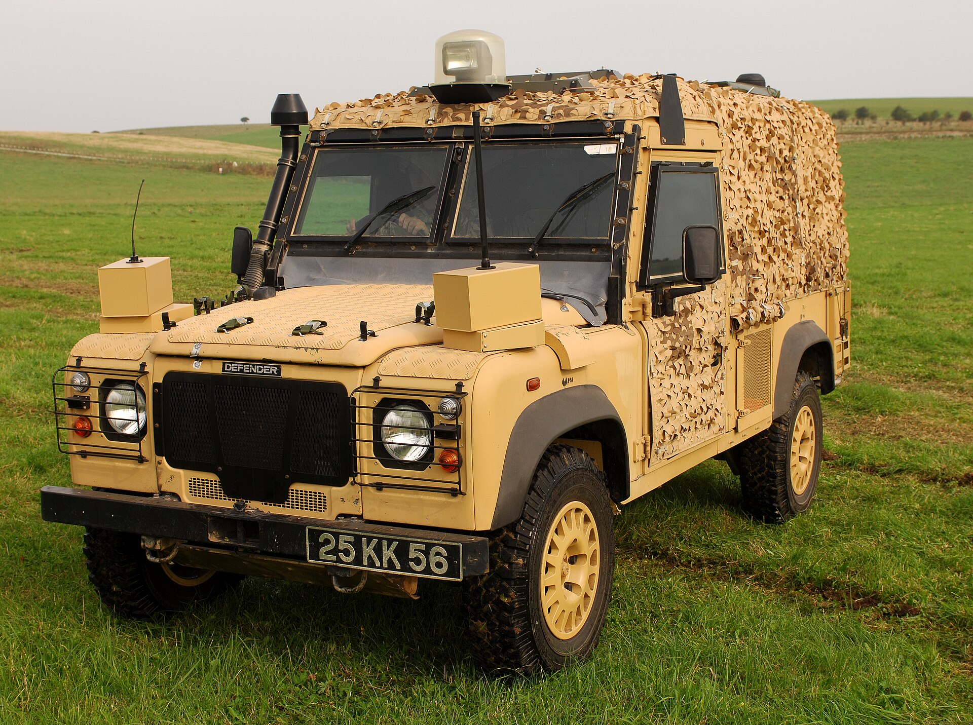 Snatch-Vixen at the Urgent Operational Requirement equipment demonstration, Salisbury, 2008
