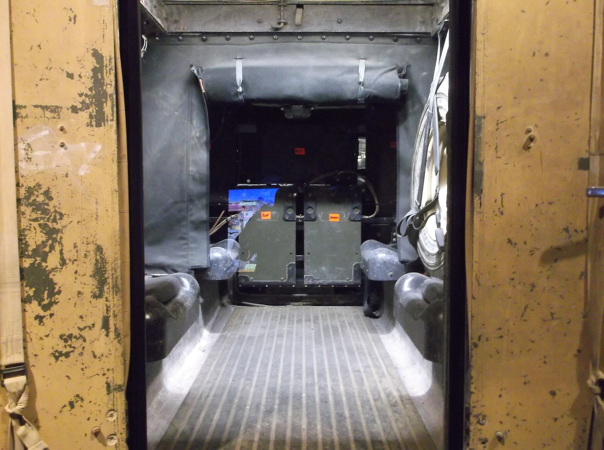 Snatch Land Rover displayed at the Imperial War Museum, London
