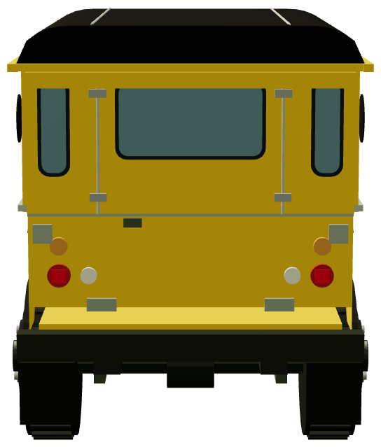 AA Road Service Series I 88 Hard Top — rear render