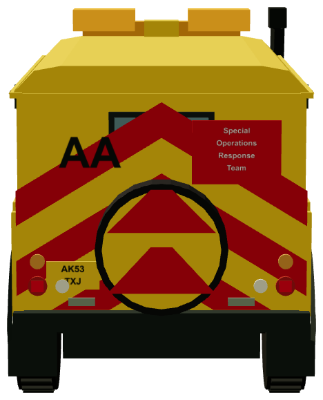 AA Special Operations Response Team Defender 110 — rear render