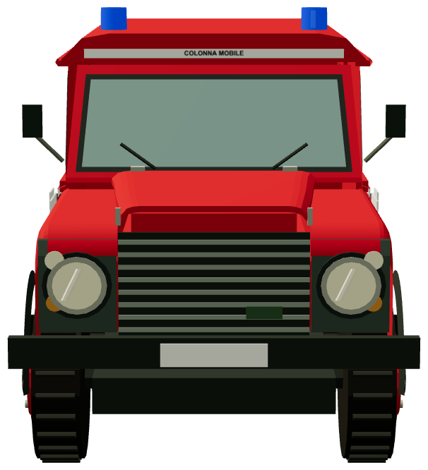 Agrigento Vigili del Fuoco Land Rover — front render
