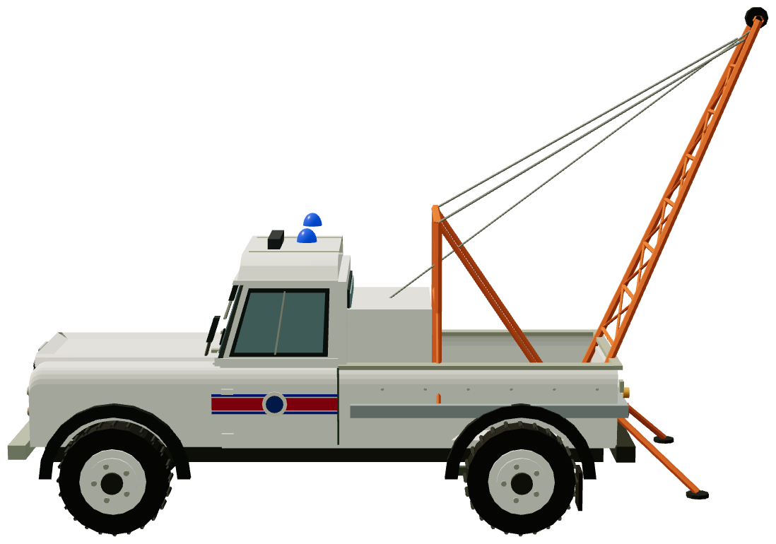 ASSAR 127 Stage 1 V8 Winch Vehicle — side render