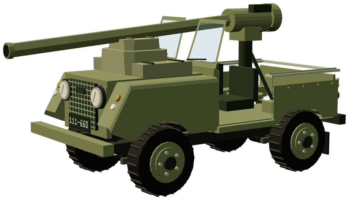 Series II Gun Buggy — three-quarter render