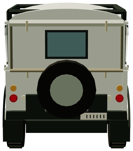 BAMA Ninety rally vehicle — Romeo Four — rear render