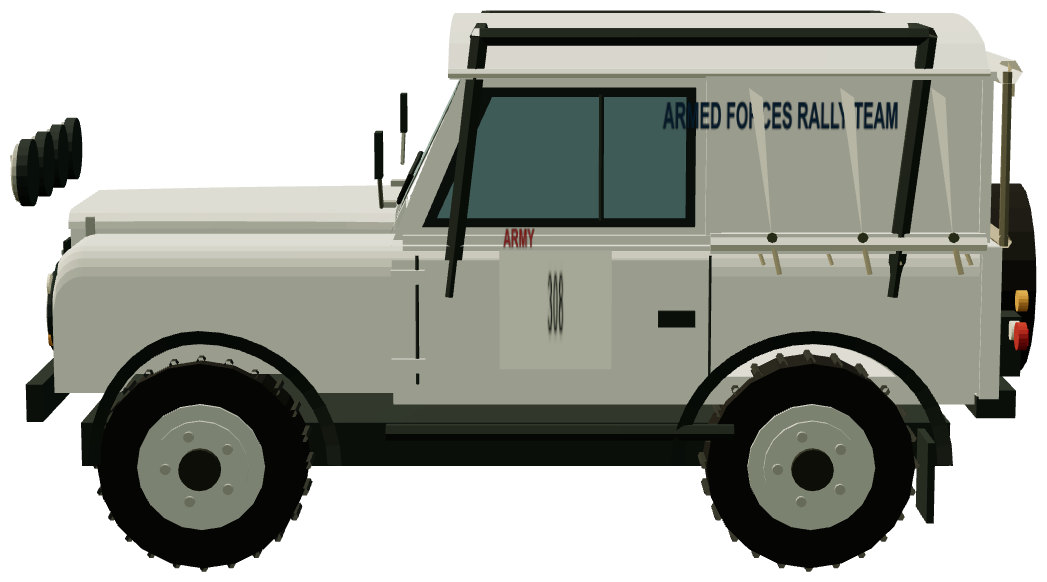 BAMA Ninety rally vehicle — Romeo Four — side render