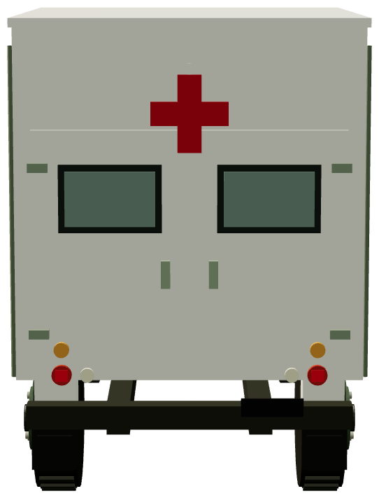Bandiana UN Series 2A Ambulance — rear render