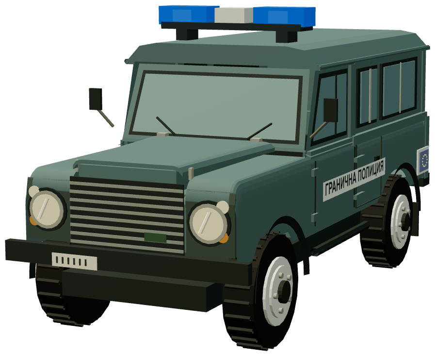 Bulgarian Border Police Defender — front three-quarter render