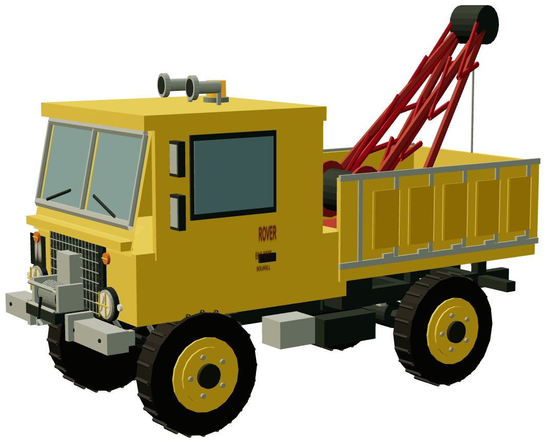 112-inch Buttercup breakdown truck — three-quarter render