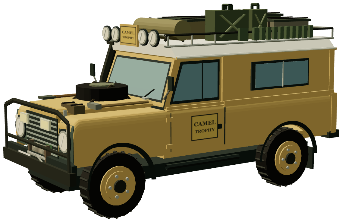 Camel Trophy 110 — three-quarter render