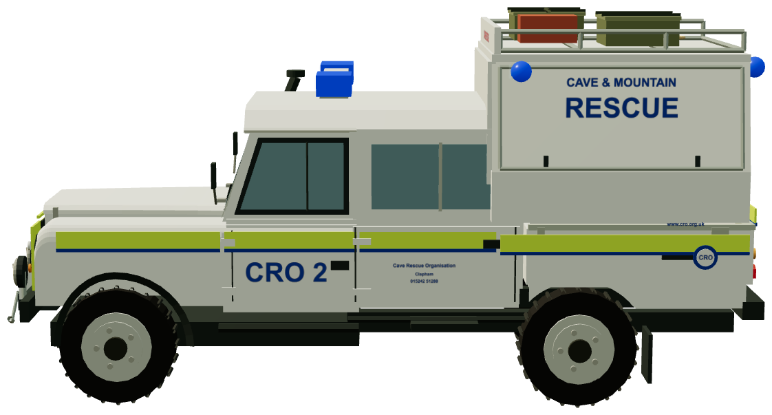 Cave & Mountain Rescue — side render
