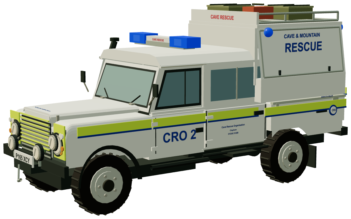 Cave & Mountain Rescue — three-quarter render