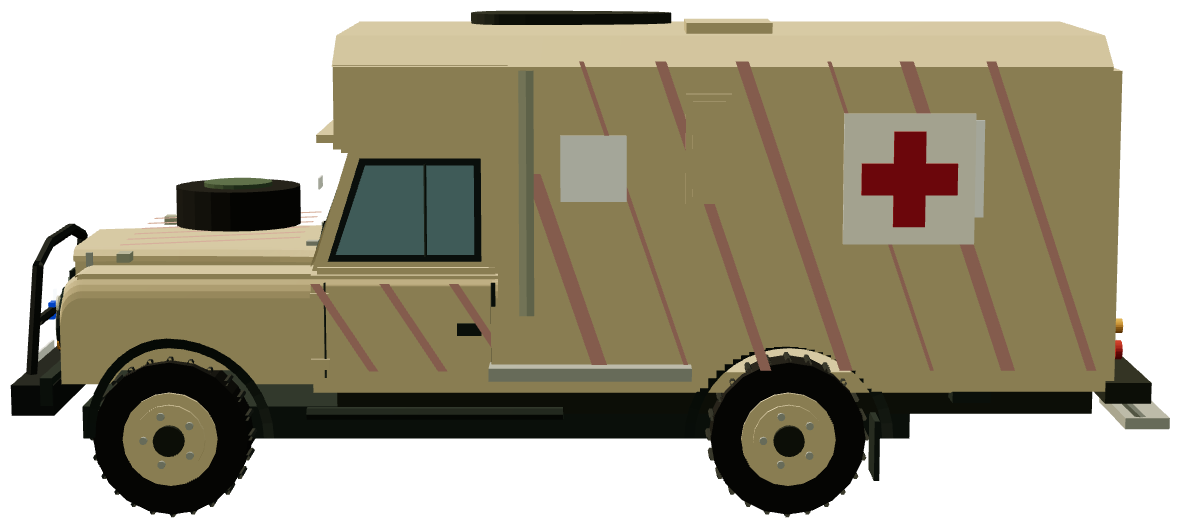 CHOSC Tiger-Stripe 127 Ambulance — side render