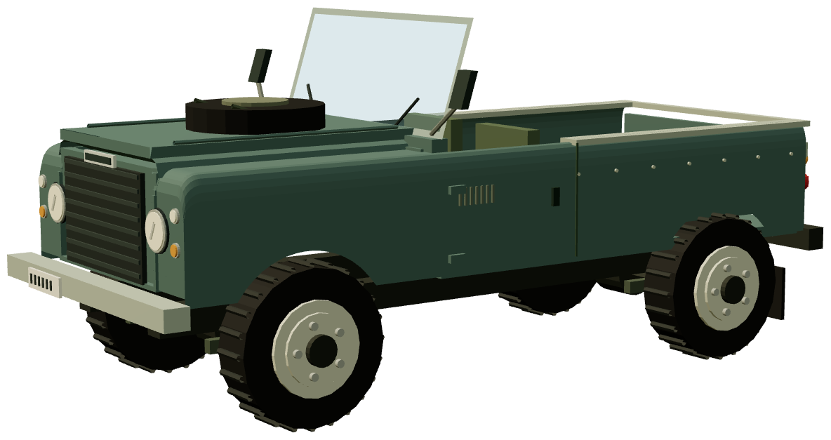 Series III Santana 6cyl Diesel 109″ — three-quarter render