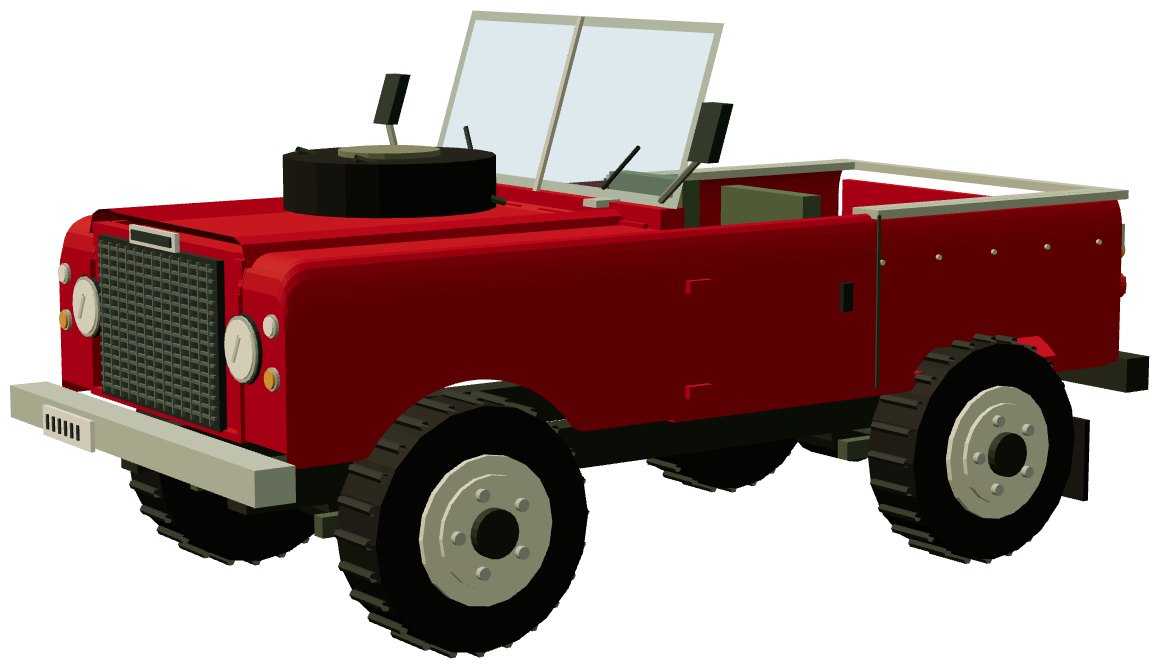 Series III Stage 1 V8 88″ — three-quarter render