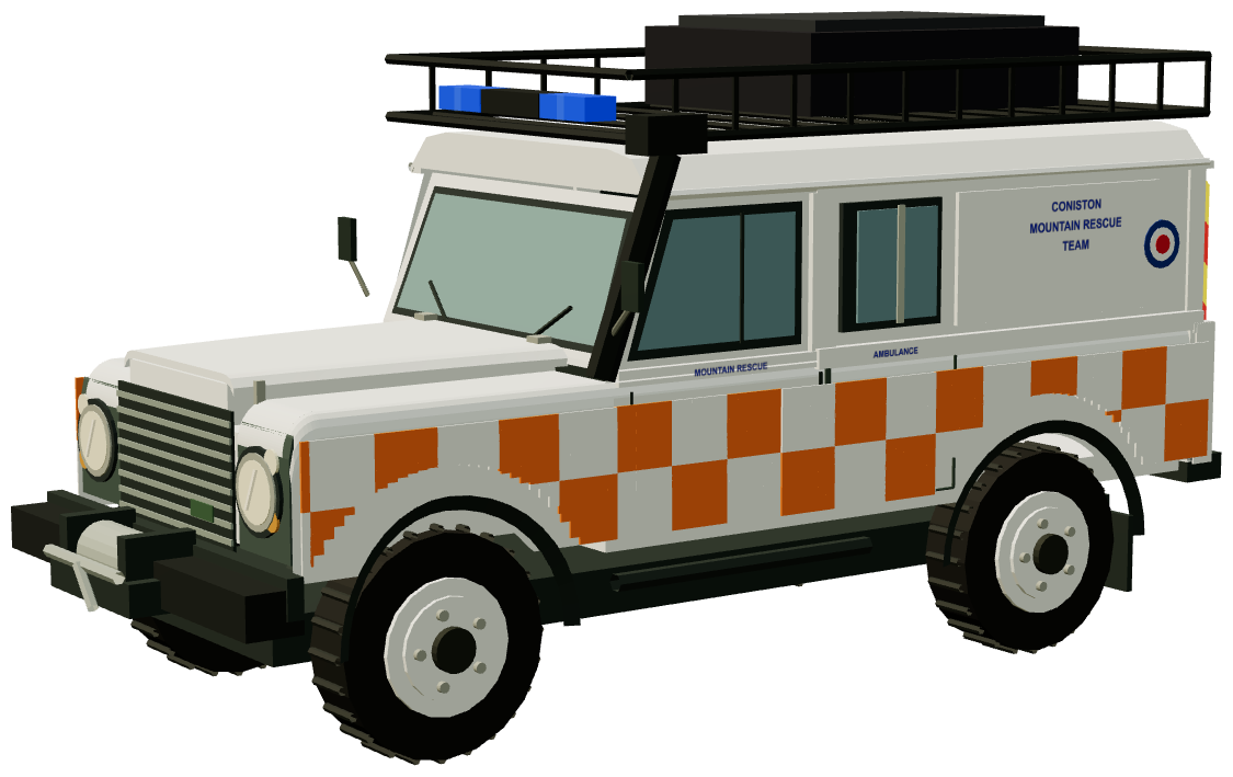 Coniston MRT Defender 110 Stretcher Carrier — three-quarter render