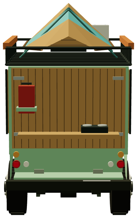 Cook on the Wild Side gastro-wagon — rear render