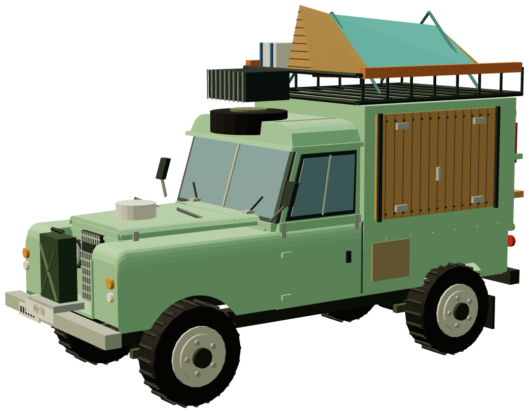 Cook on the Wild Side gastro-wagon — three-quarter render