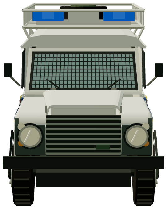 Croatian Police Defender 110 — front render