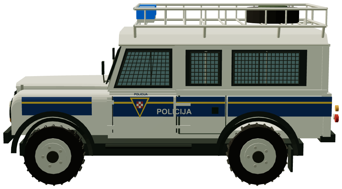 Croatian Police Defender 110 — side render