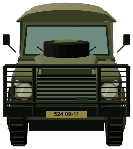 Czech Army Defender 110 — front render