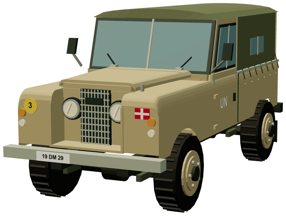DANCON UNFICYP Series II 109 (Cyprus 1960s) — front three-quarter render