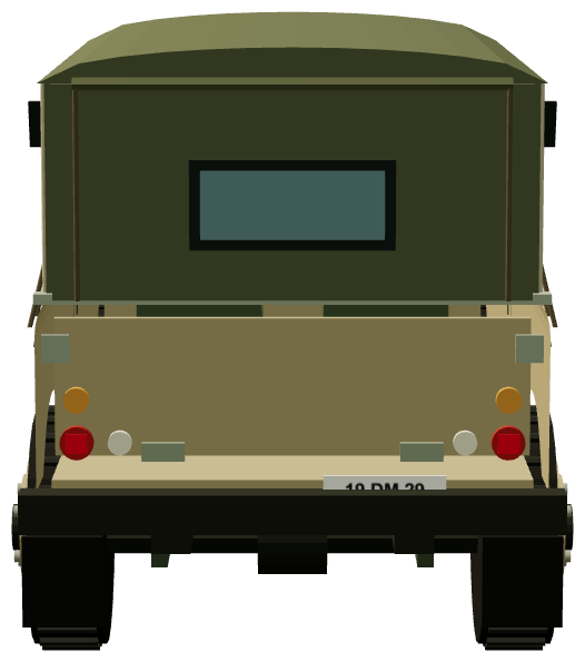 DANCON UNFICYP Series II 109 (Cyprus 1960s) — rear render
