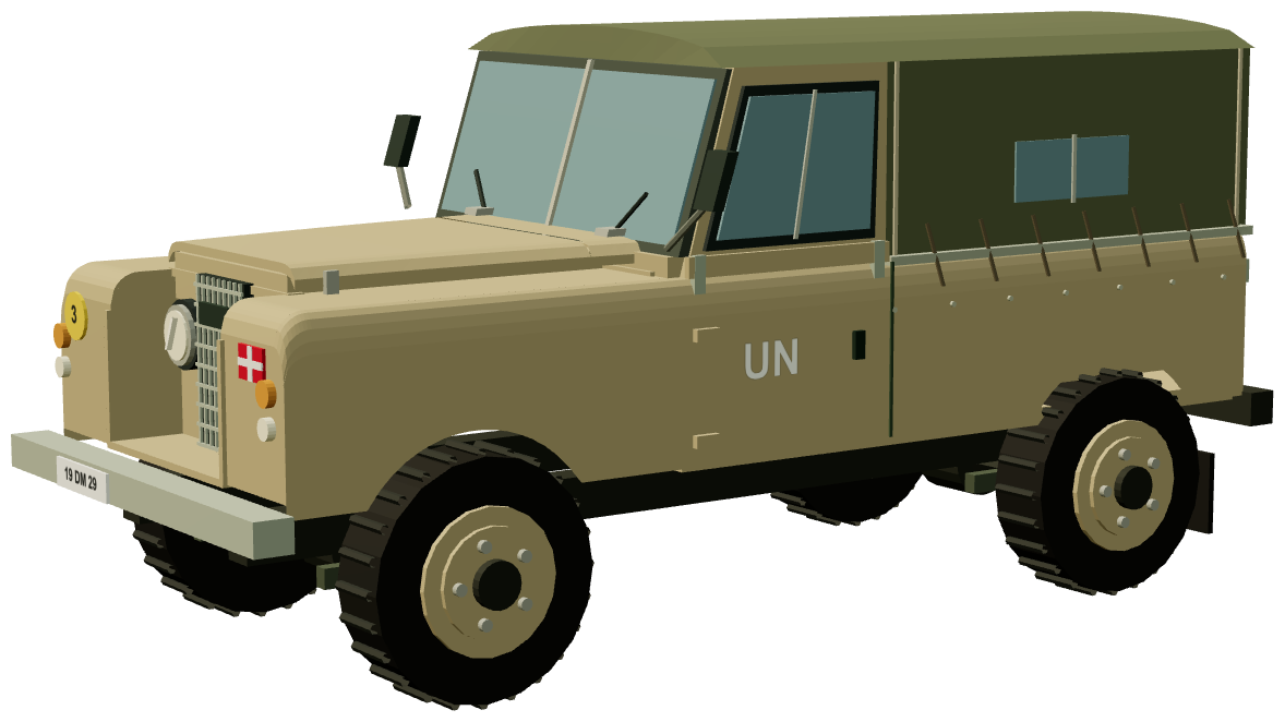 DANCON UNFICYP Series II 109 (Cyprus 1960s) — three-quarter render