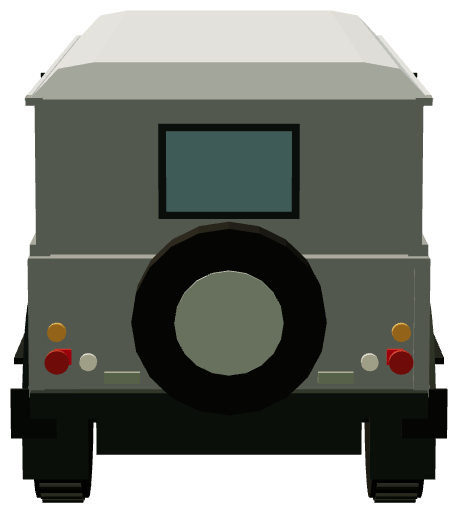 Defender 147 Stretch — rear render