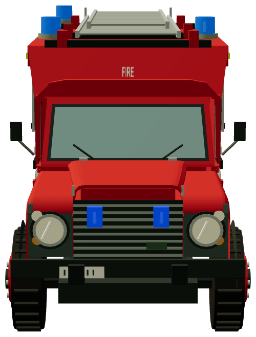Defender 6×6 Fire & Rescue — front render
