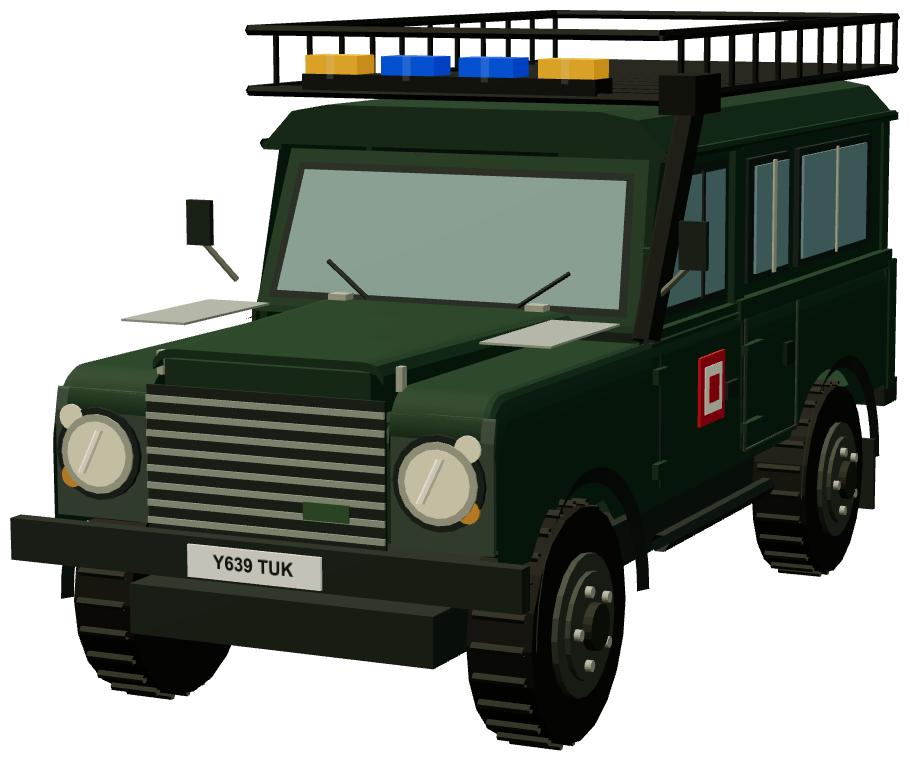 Dorset SAR Defender 110 — front three-quarter render