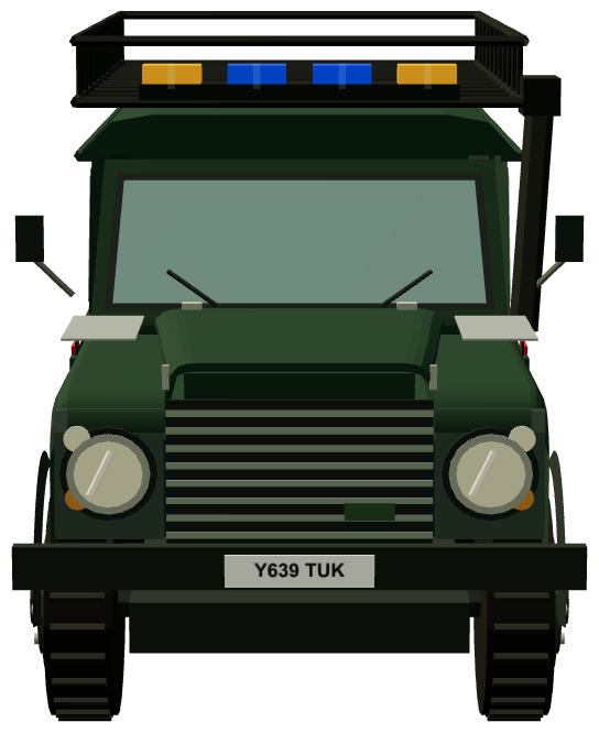 Dorset SAR Defender 110 — front render