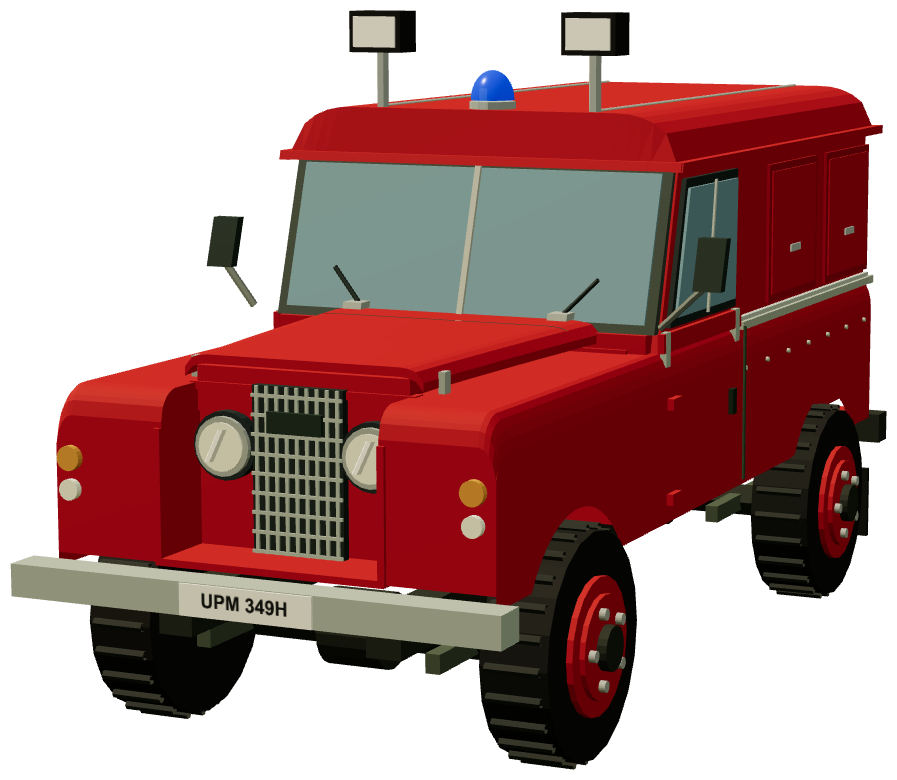East Sussex Haywards Heath Light Rescue Tender — front three-quarter render