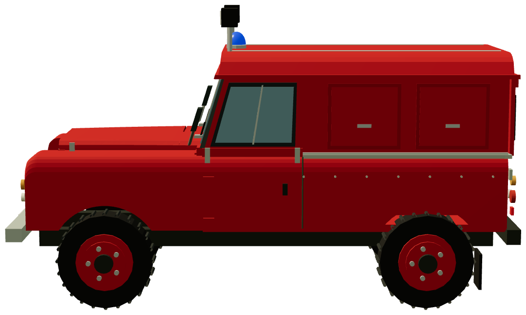 East Sussex Haywards Heath Light Rescue Tender — side render