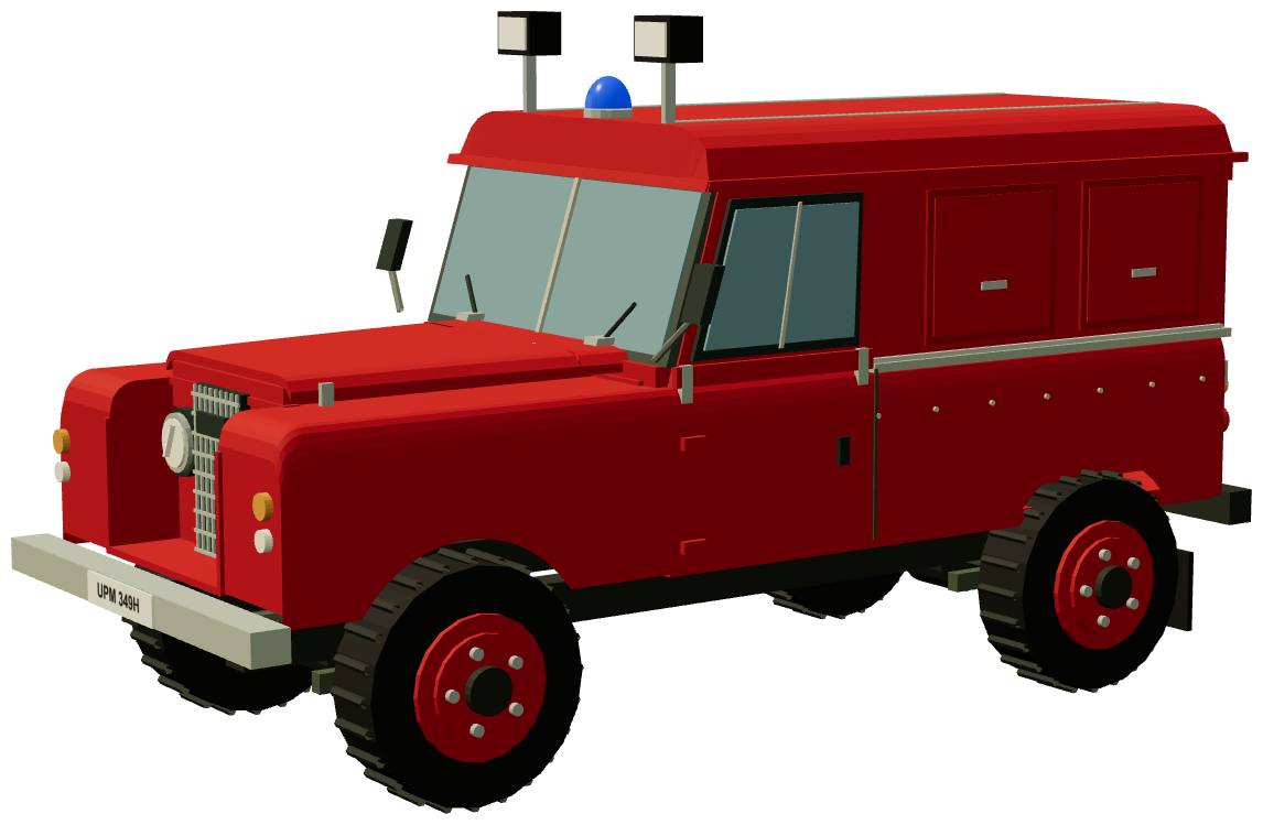 East Sussex Haywards Heath Light Rescue Tender — three-quarter render