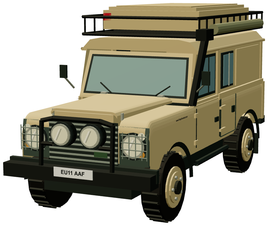Foley Defender 110 Sand Expedition Wagon — front three-quarter render