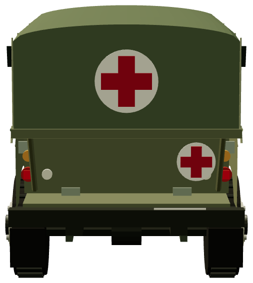 Forward Area Ambulance — rear render
