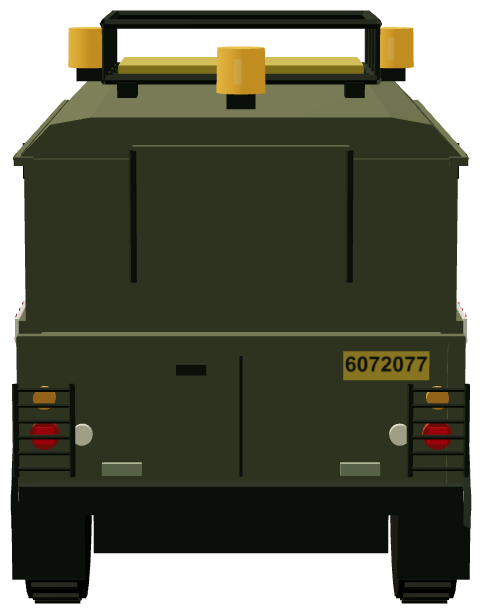 French Army Defender 110 Station Wagon — rear render