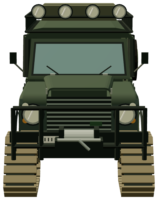 Global Expedition Wolf with Mattracks — front render