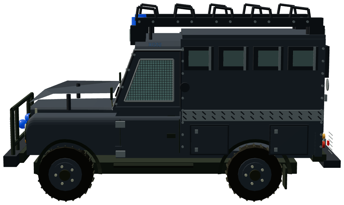 Greater Manchester Police Armoured 110 — side render