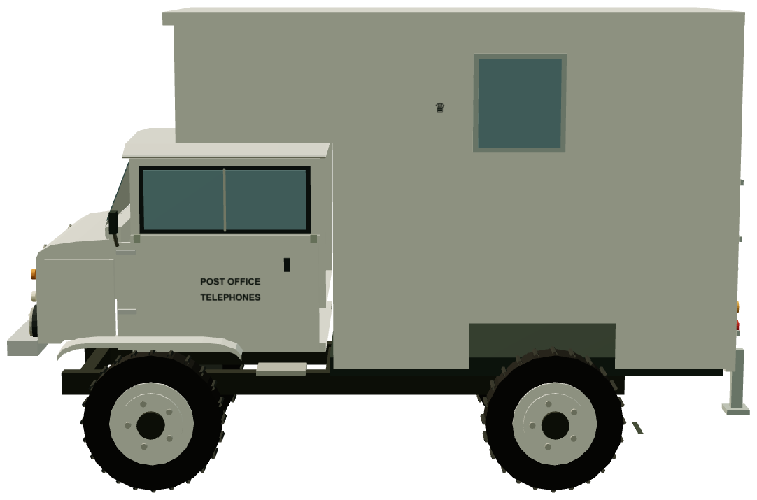 GPO Cabling Test Van — side render