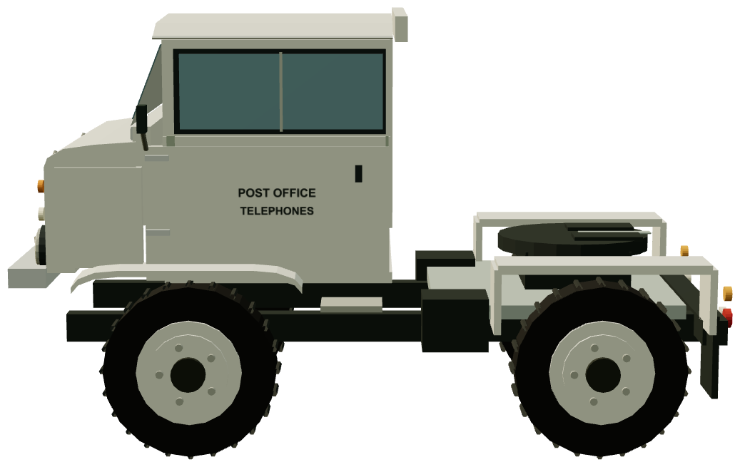 GPO Forward Control Tractor — side render