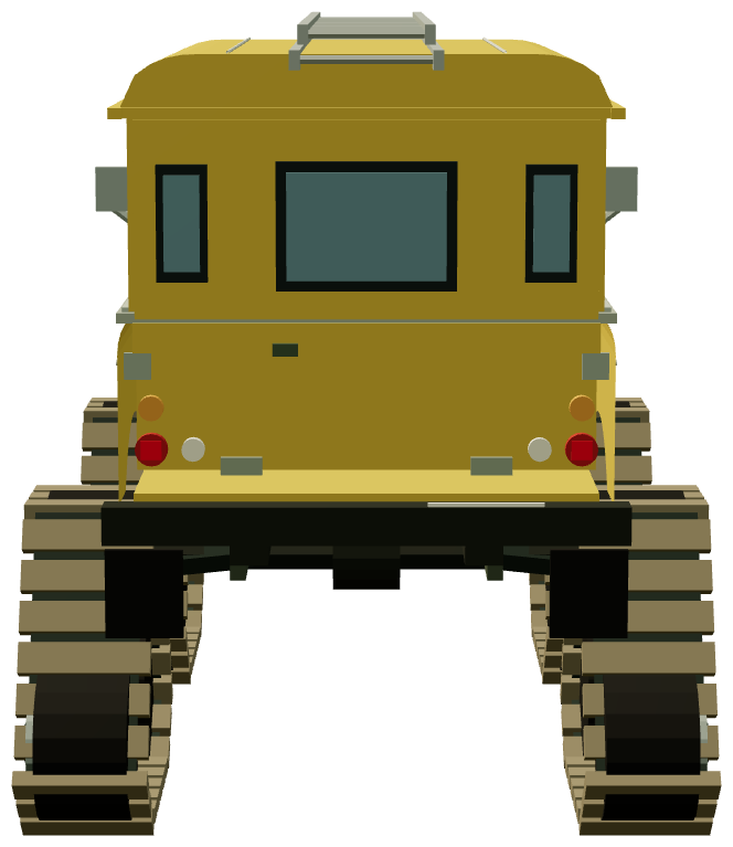 GPO Land Rover Snowtrac — rear render